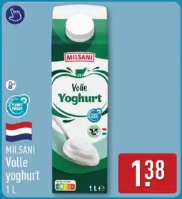 ALDI Milsani Volle Yoghurt aanbieding