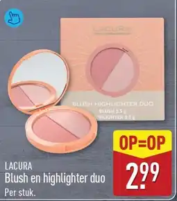 ALDI Lacura Blush en highlighter duo aanbieding