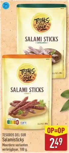 ALDI Tesoros Del Sur Salamisticks aanbieding