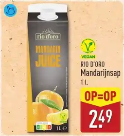 ALDI Rio d'oro Mandarijnsap aanbieding