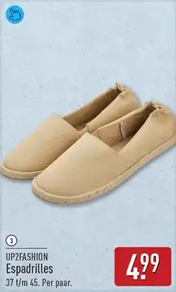 ALDI Up2fashion espadrilles aanbieding