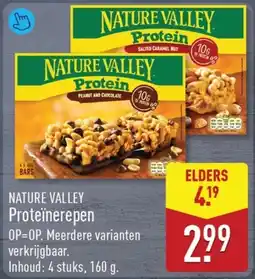 ALDI Nature valley proteïnerepen aanbieding