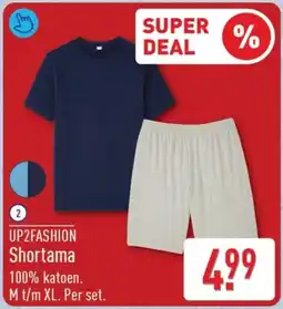 ALDI Up2fashion shortama aanbieding