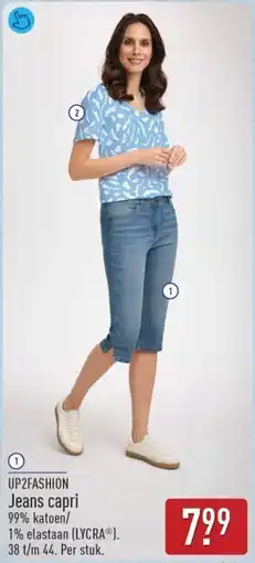 ALDI Up2fashion Jeans capri aanbieding