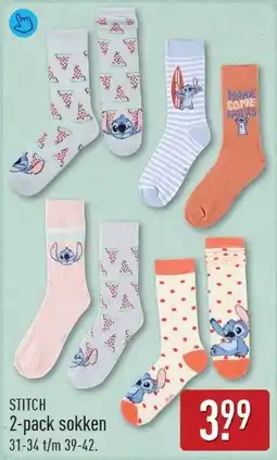 ALDI Stitch 2-pack sokken aanbieding