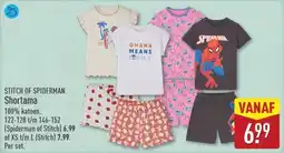 ALDI Stitch of Spiderman Shortama aanbieding