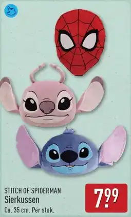 ALDI Stitch of spiderman Sierkussen aanbieding
