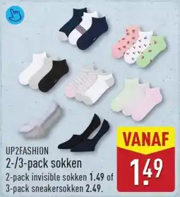 ALDI Up2fashion 2-/3-pack sokken aanbieding