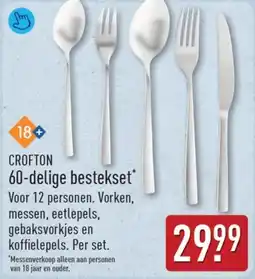 ALDI Crofton 60-delige bestekset aanbieding