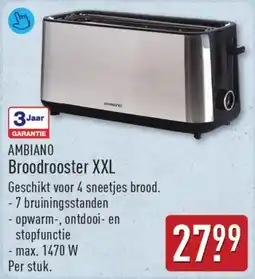 ALDI Ambiano broodrooster xxl aanbieding