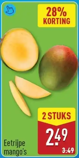 ALDI Eetrijpe mango's aanbieding