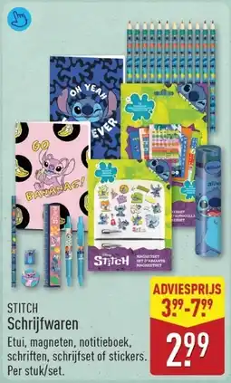 ALDI Stitch Schrijfwaren aanbieding