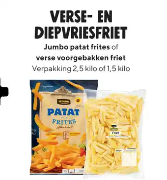 Jumbo Verse- in diepvriesfriet aanbieding