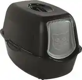 Bol.com Rotho Mypet Kattenbak Eco Bailey 56x40x39 cm - Kattentoilet - Zwart&Zwart aanbieding
