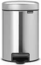 Bol.com Brabantia NewIcon Prullenbak - 3 liter - Badkamer - Matt Steel aanbieding