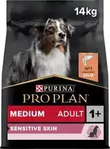 Bol.com PURINA PRO PLAN Sensitive Skin Medium Adult - Hondenvoer - Zalm - 14 kg aanbieding