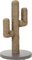 Bol.com Designed by Lotte Cactus Krabpaal voor katten - Krabpaal hout - 3 paaltjes - Taupe - 35x35x60 cm aanbieding
