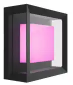 Coolblue Philips Hue Econic muurlamp White and Color Zwart modern aanbieding