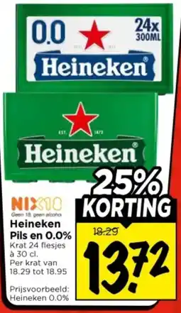 Vomar Voordeelmarkt Heineken Pils en 0.0% aanbieding