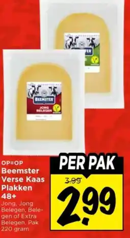 Vomar Voordeelmarkt Beemster Verse Kaas Plakken 48+ aanbieding