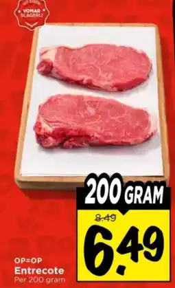 Vomar Voordeelmarkt Entrecote aanbieding