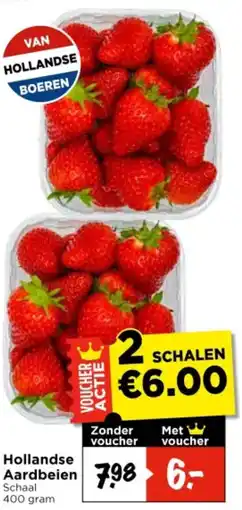 Vomar Voordeelmarkt Hollandse Aardbeien aanbieding