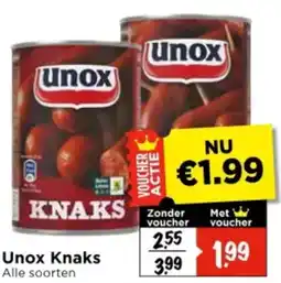 Vomar Voordeelmarkt Unox Knaks aanbieding