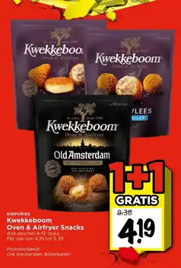 Vomar Voordeelmarkt Kwekkeboom Oven & Airfryer Snacks aanbieding