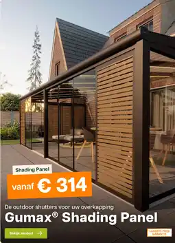 Tuinmaximaal Gumax Shading Panel aanbieding