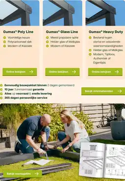Tuinmaximaal Bekijk montagefilm Gumax aanbieding