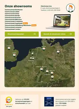 Tuinmaximaal Onze showrooms aanbieding