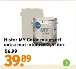 GAMMA Histor MY Color muurverf extra mat intuitive 2,5 liter aanbieding