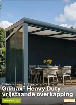 Tuinmaximaal Gümax Heavy Duty vrijstaande overkapping aanbieding