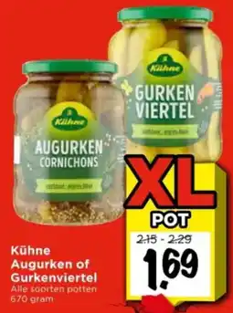 Vomar Voordeelmarkt Kühne Augurken of Gurkenviertel aanbieding