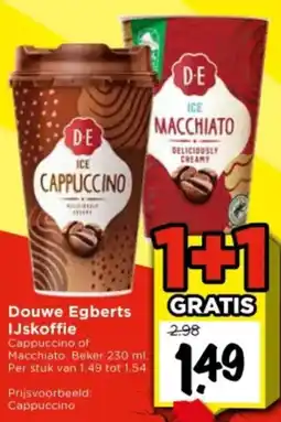 Vomar Voordeelmarkt Douwe Egberts IJskoffie aanbieding
