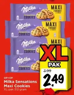 Vomar Voordeelmarkt Milka Sensations Maxi Cookies aanbieding