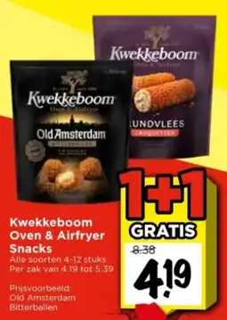 Vomar Voordeelmarkt Kwekkeboom Oven & Airfryer Snacks aanbieding