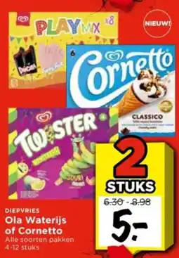 Vomar Voordeelmarkt Ola Waterijs of Cornetto aanbieding