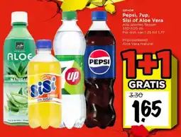 Vomar Voordeelmarkt Pepsi, 7up, Sisi of Aloe Vera aanbieding