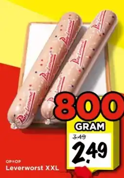 Vomar Voordeelmarkt Leverworst XXL aanbieding