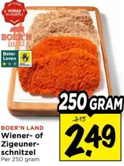Vomar Voordeelmarkt Wiener of Zigeuner schnitzel aanbieding