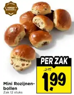 Vomar Voordeelmarkt Mini Rozijnenbollen aanbieding