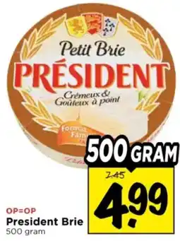 Vomar Voordeelmarkt President Brie aanbieding