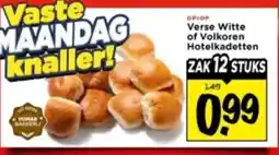 Vomar Voordeelmarkt Verse Witte of Volkoren Hotelkadetten aanbieding