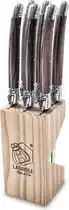 Bol.com Laguiole Style de Vie Steakmessen Premium Line - 6-delig - Dark Wood aanbieding