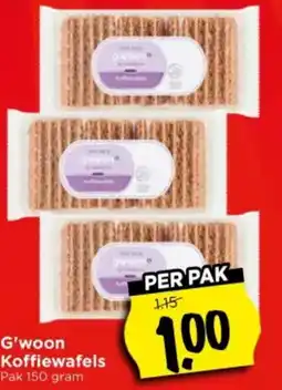 Vomar Voordeelmarkt G'woon Koffiewafels aanbieding