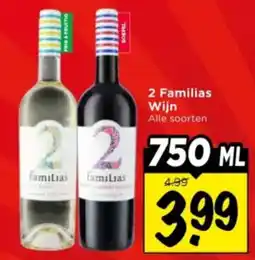 Vomar Voordeelmarkt 2 Familias Wijn aanbieding