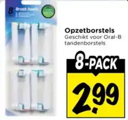 Vomar Voordeelmarkt Opzetborstels Geschikt voor Oral-B tandenborstels aanbieding