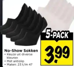 Vomar Voordeelmarkt No-Show Sokken aanbieding