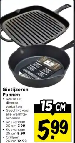 Vomar Voordeelmarkt Gietijzeren Pannen aanbieding